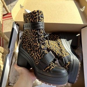 WOMEN'S Converse Chuck Taylor All Star GR82 Leopard High heel Boots 571164C